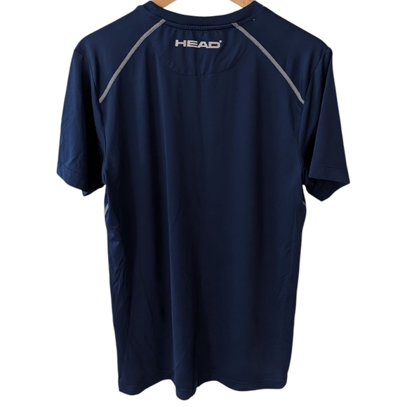 Head Men's Dark Blue Performance Tee Size M - Picture 4 of 8